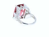 Maroon Tourmaline Cocktail Ring - 12 Carat