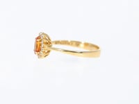 Yellow Birthstone Sapphire Flower Shaped Ring