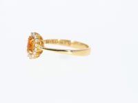 Sapphire Flower Shaped Birthstone Ring