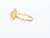 Flower Shaped Diamond Band Ring