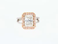 Radiant Cut Diamond Engagement Ring - 4.11 Carat