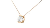 Classic Diamond Pendant in a Half Bezel Setting - 1.7 Carat