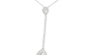 Pear Shaped Diamond Drop Pendant - .37 Carat