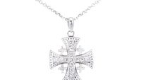 Jerusalem Cross Pendant - .26 Carat