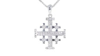 Jerusalem Cross Pendant - .54 Carat