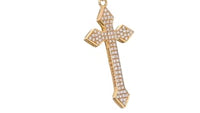Gothic Style Diamond Cross Pendant - .50 Carat