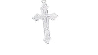 Budded Edge Diamond Cross Pendant - .40 Carat