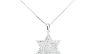 White Gold Complete Shining Star Pendant - .80 Carat