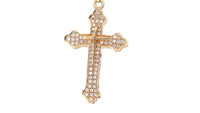 Budded Edge Diamond Cross Pendant - .40 Carat