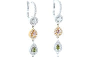 Fancy Colored Diamond Dangle Earring - 1.8 Carat