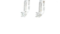 Round Brilliant Cut Diamond Square Earring - 1.3 Carat