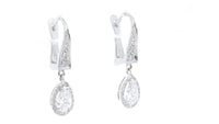 Elegant Pear Shaped Diamond Drop Earrings - 1 Carat