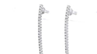 Dangling Diamond Linear Drop Earrings - .3 Carat