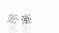 Classic Solitaire Diamond Studs - 3.6 Carat