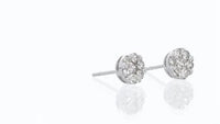 Flower-Shaped Diamond Studs - 0.5 Carat