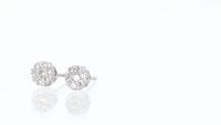 Flower-Shaped Diamond Studs - 0.2 Carat