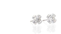 Diamond Solitaire Studs in Split Bezel Setting - 1.3 Carat