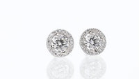 Halo Diamond Studs - 1.2 Carat