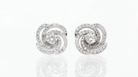 Diamond Swirl Studs - 0.75 Carat