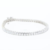 Channel Set Diamond Tennis Bracelet - 8.3 Carat