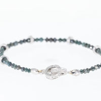 Green Diamond Beaded Bracelet - 13.85 Carat