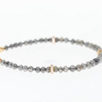 Rose Gold & Fancy Grey Diamond Beaded Bracelet - 21.53 Carat