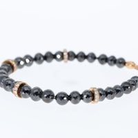 Black Diamond & Yellow Gold Detailing Bracelet - 50.23 Carat