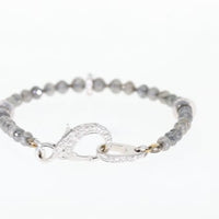 Fancy Grey Diamond Beaded Bracelet - 26.9 Carat