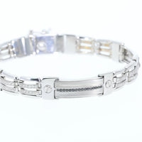 Men's Black & White Diamond Bracelet - .96 Carat