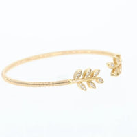 Flexible Leaves Diamond Bangle - .25 Carat