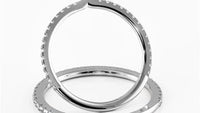 Elongated Radiant Cut Hidden Halo Pave Engagement Ring Bridal Set - 605