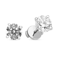 Classic Solitaire Diamond Studs - 3.6 Carat