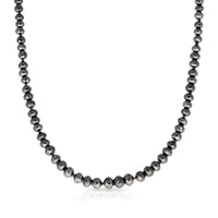 Black Diamond Beaded Necklace - 72.58 Carat