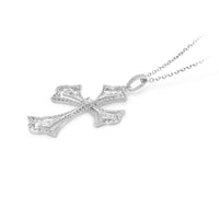 Diamond Pave Cross Pendant Necklace - .65 Carat