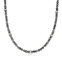 Black Diamond Beaded Necklace - 46.99 Carat