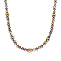 Fancy Reddish Brown Diamond Beaded Necklace - 69.43 Carat