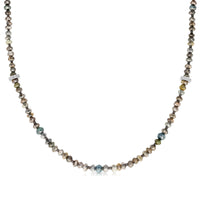Multicolored Beaded Diamond Necklace - 38 Carat