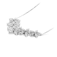 Five Flower Graduated Necklace - .2 Carat