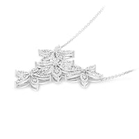 Four Flower Garland Necklace - .36 Carat