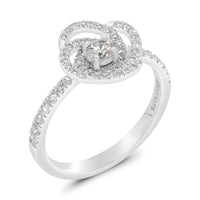 Flower Shaped Swirl Ring