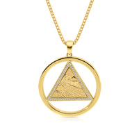 Star of David Western Wall Twist Pendant - .25 Carat