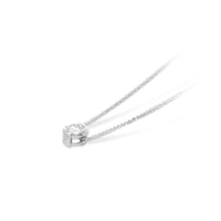 Classic Diamond Pendant in a Half Bezel Invisible Pave Setting - .6 Carat