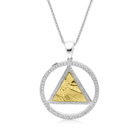 Star of David Western Wall Twist Pendant - .73 Carat