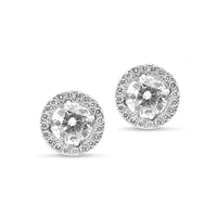 Halo Diamond Studs - 1.2 Carat