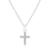 Extra Miniature Cross Pendant - .15 Carat