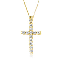 Diamond Cross Pendant - .85 Carat