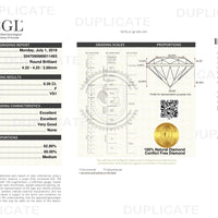 Classic Diamond Solitaire Studs - .61 Carat