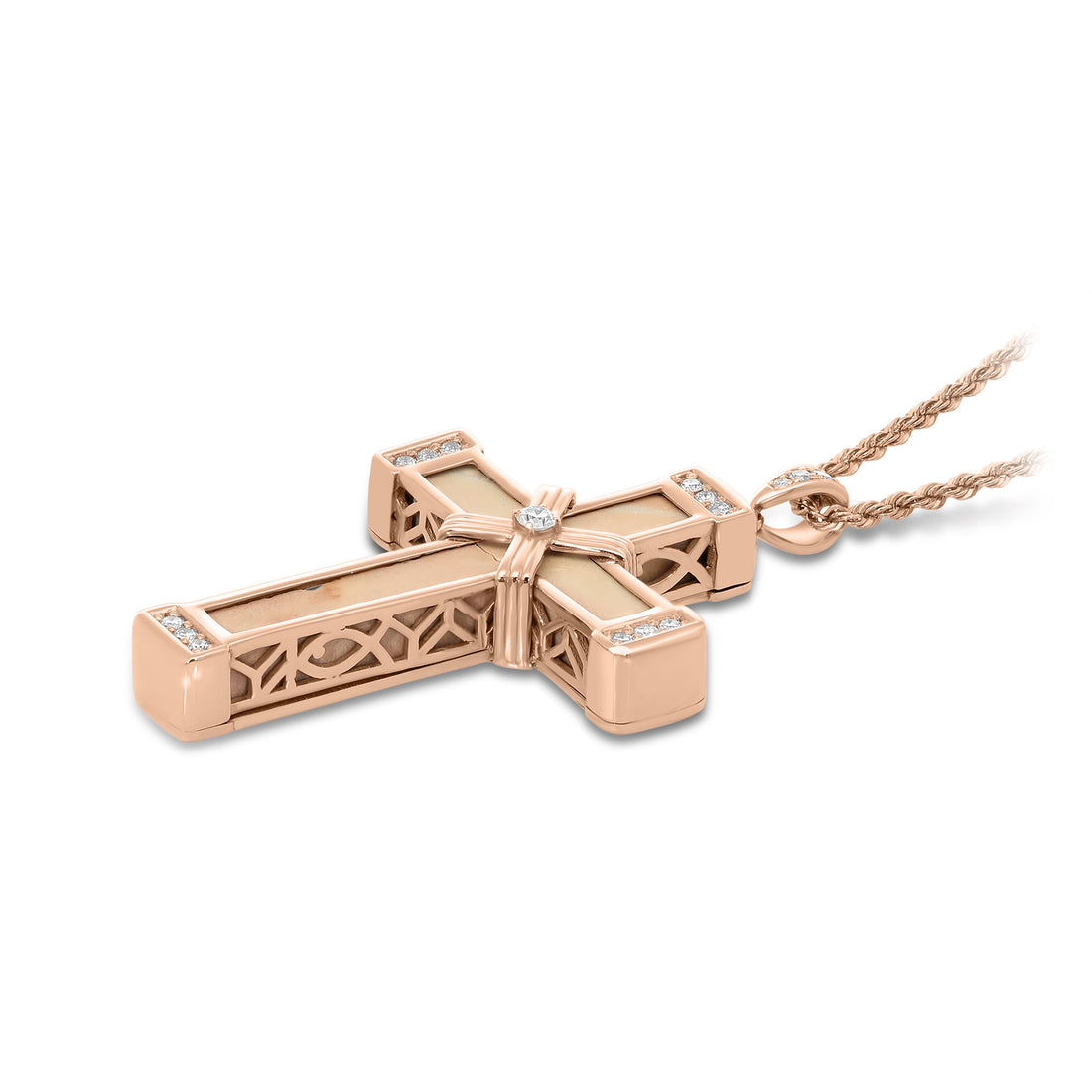 The Eternity Classic Cross - Rose Gold