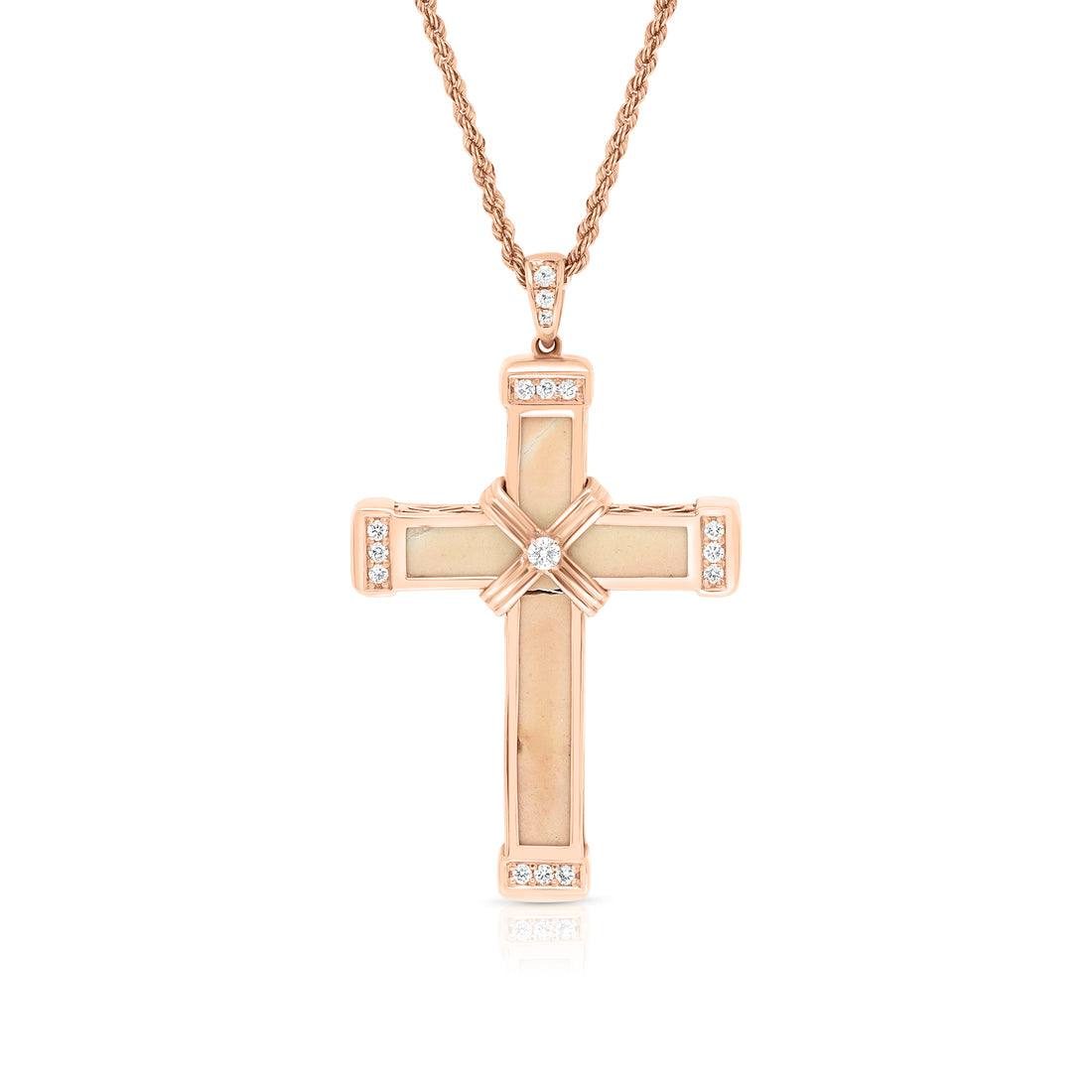 The Eternity Classic Cross - Rose Gold
