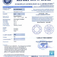 Round Diamond Studs in a Three Prong Setting - 3 Carat